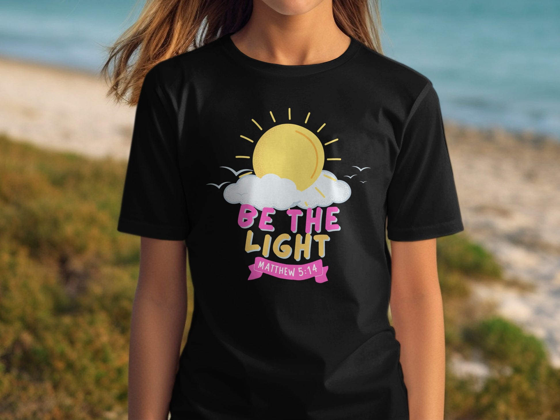 Be the Light Matthew 5 14 Inspirational T-Shirt