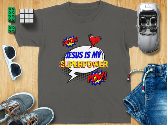 Jesus Is My Superpower Children's T-shirt