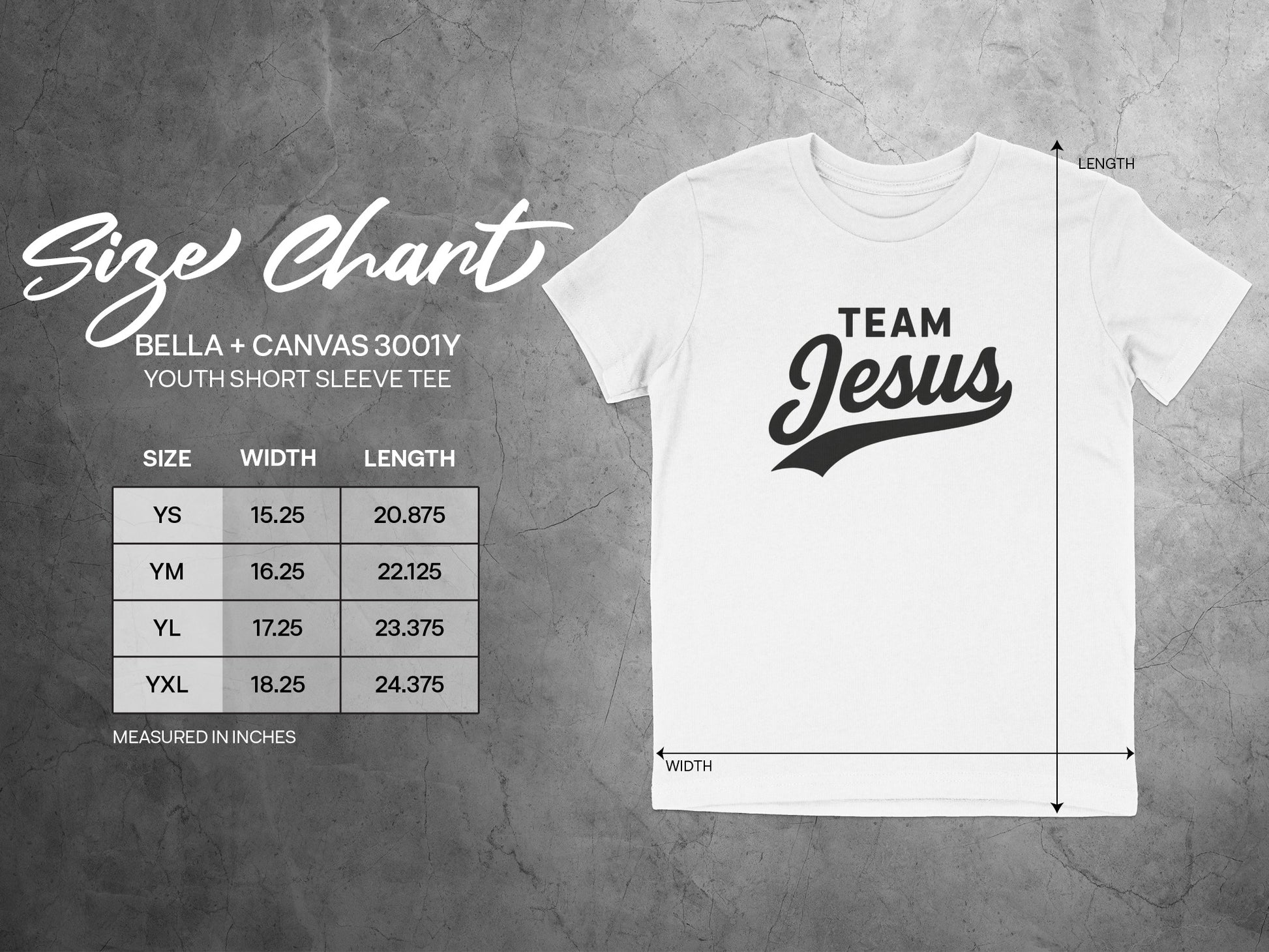Team Jesus Youth Short Sleeve Tee-Shirt Design