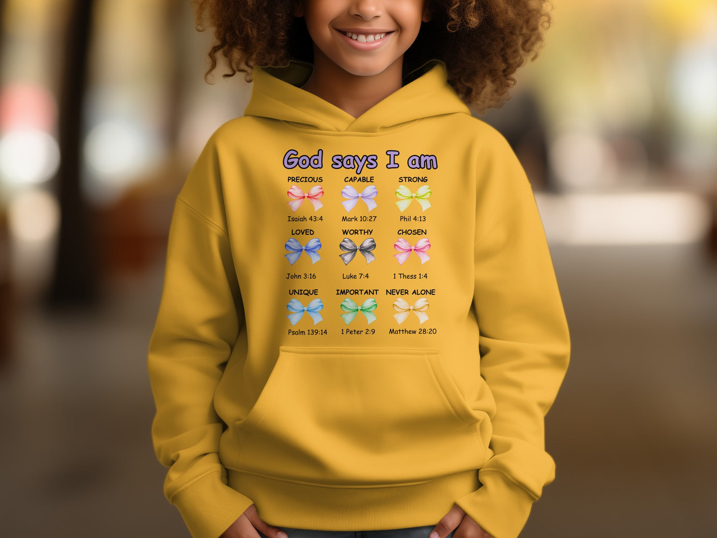 God Says I Am Precious Capable Strong Hoodie