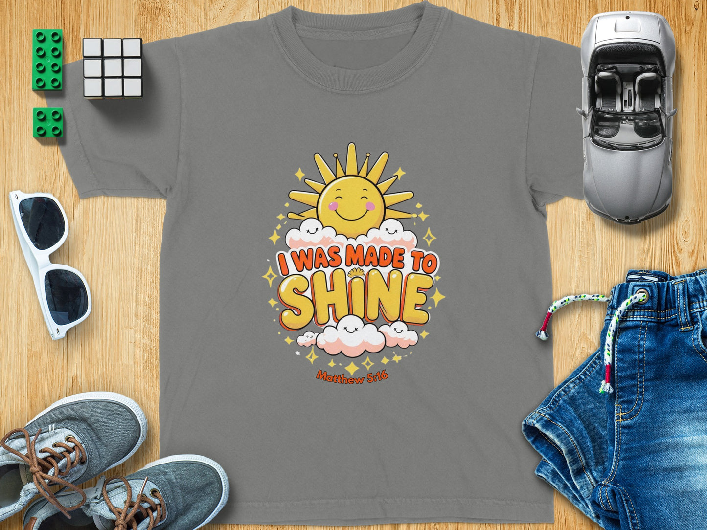 I Was Made to Shine Graphic Tee for Kids