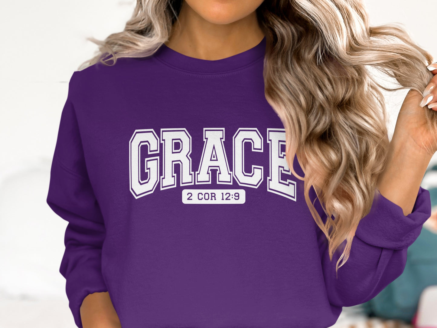 Grace 2 Cor 12:9 Graphic Sweatshirt Tee Product