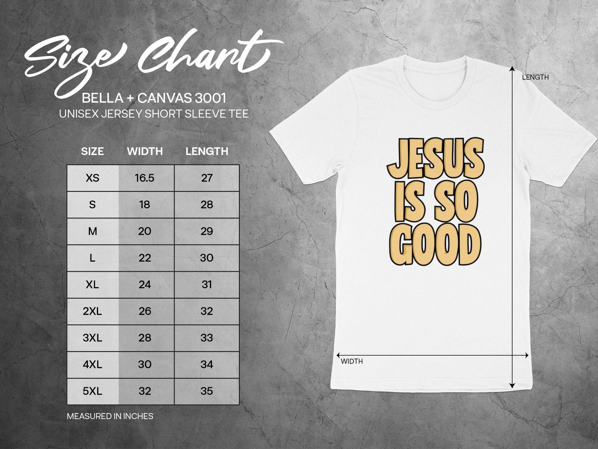 JESUS IS SO GOOD Text Print Shirt Unisex Jersey Tee