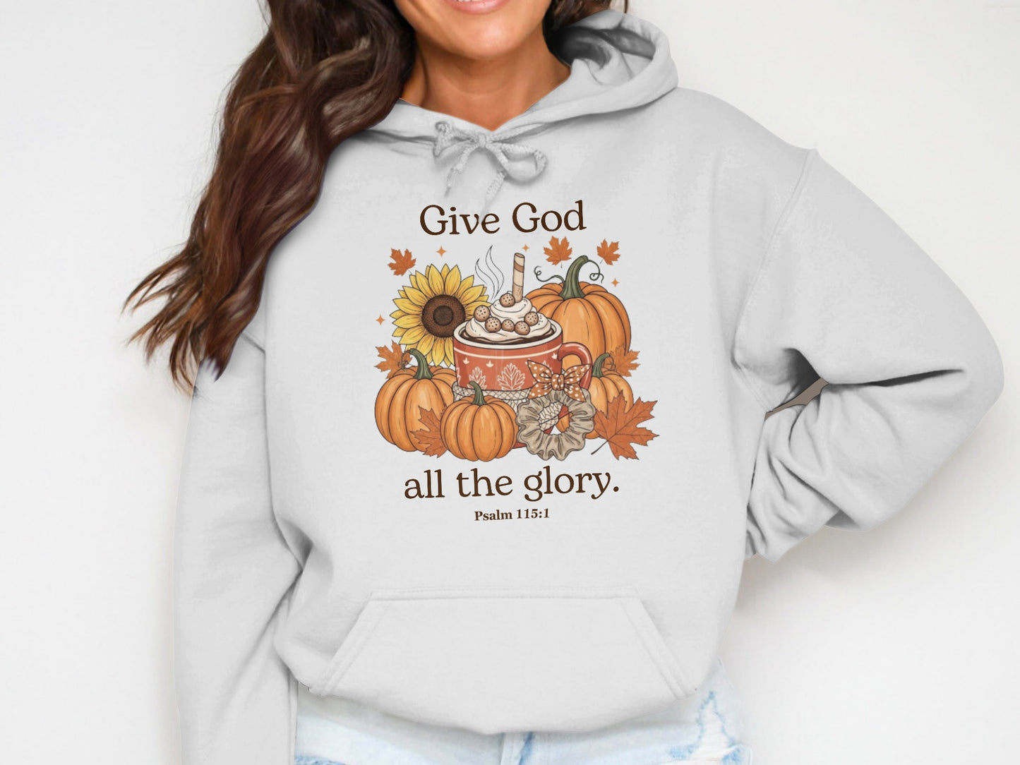 Give God All The Glory Cozy Autumn Hoodie