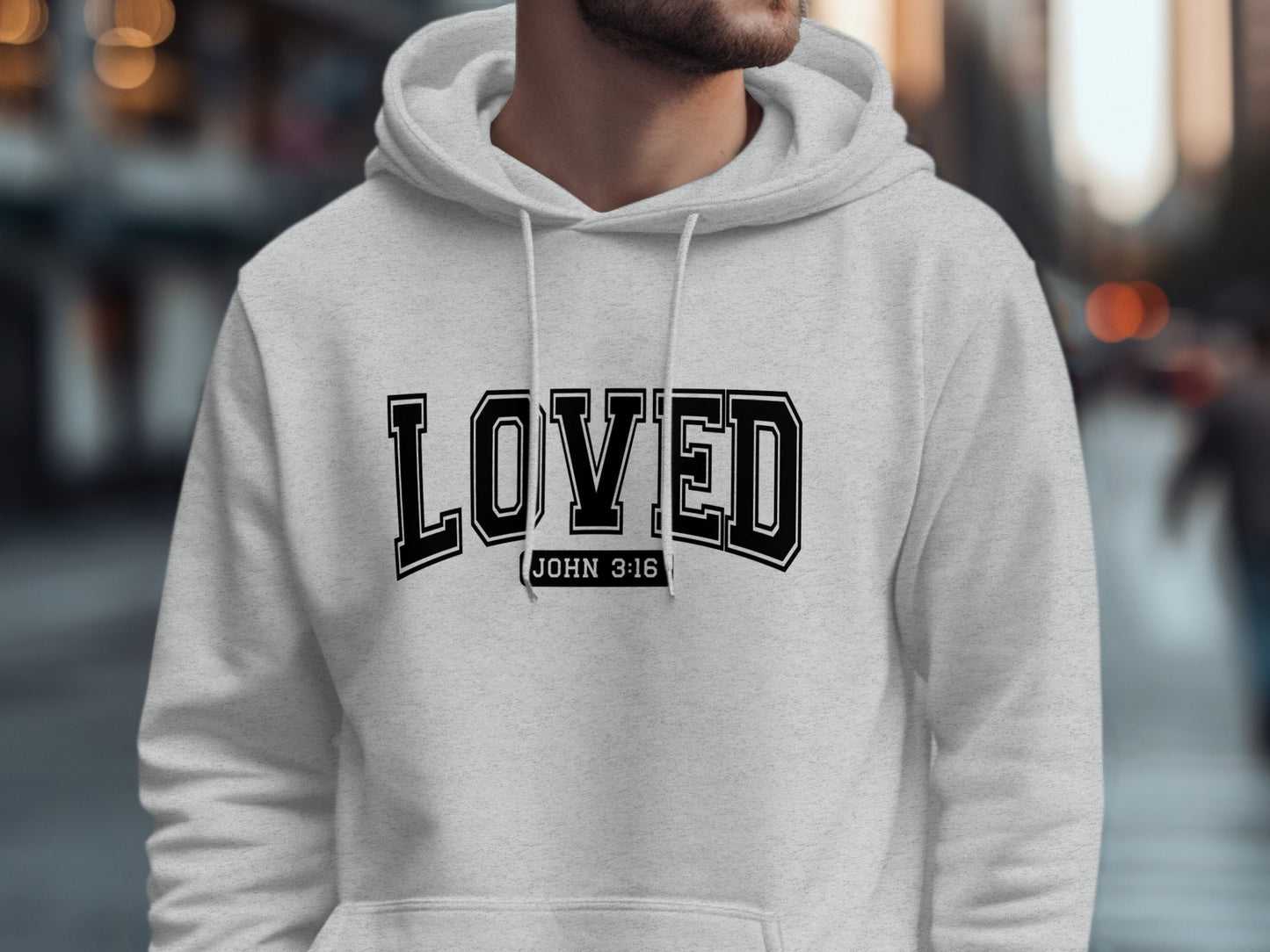 Stylish Loved John 3:16 Hoodie for Casual Wear