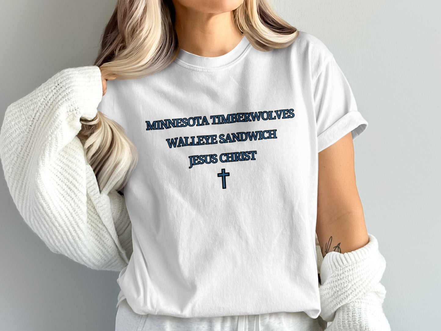 Minnesota Timberwolves Walleye Sandwich Jesus Christ