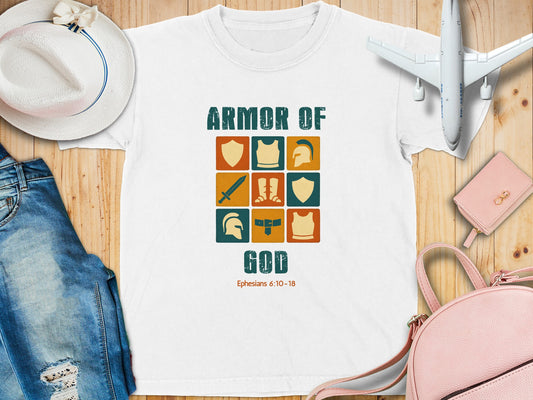 Armor of God Ephesians 6 10 18 Graphic T-shirt