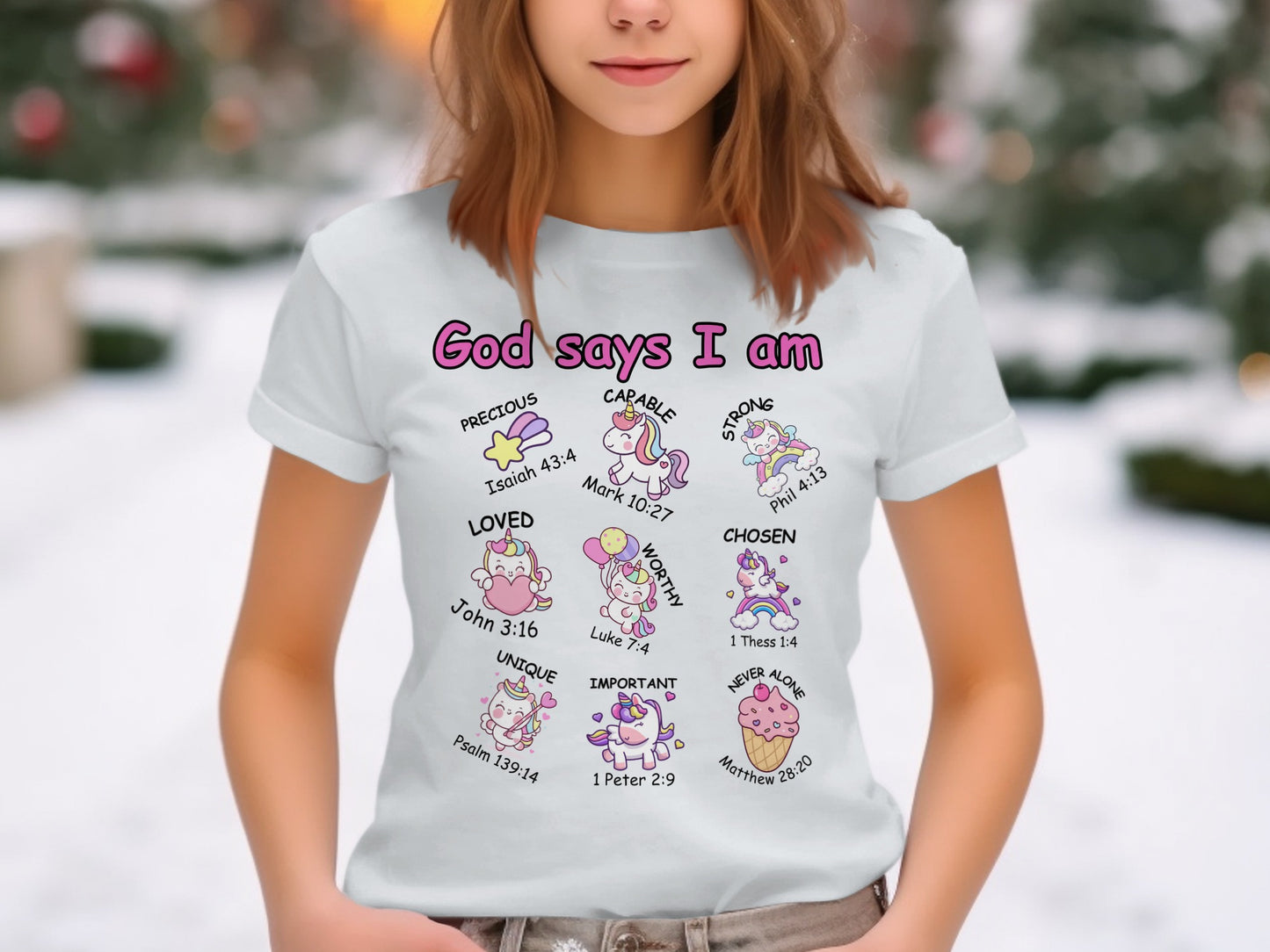 God Says I Am Precious Loved Chosen Unique T-Shirt