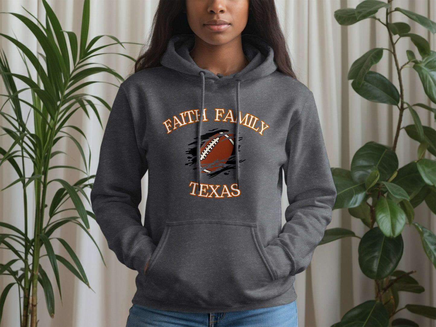 Faith Family Texas Football Graphic Hoodie product