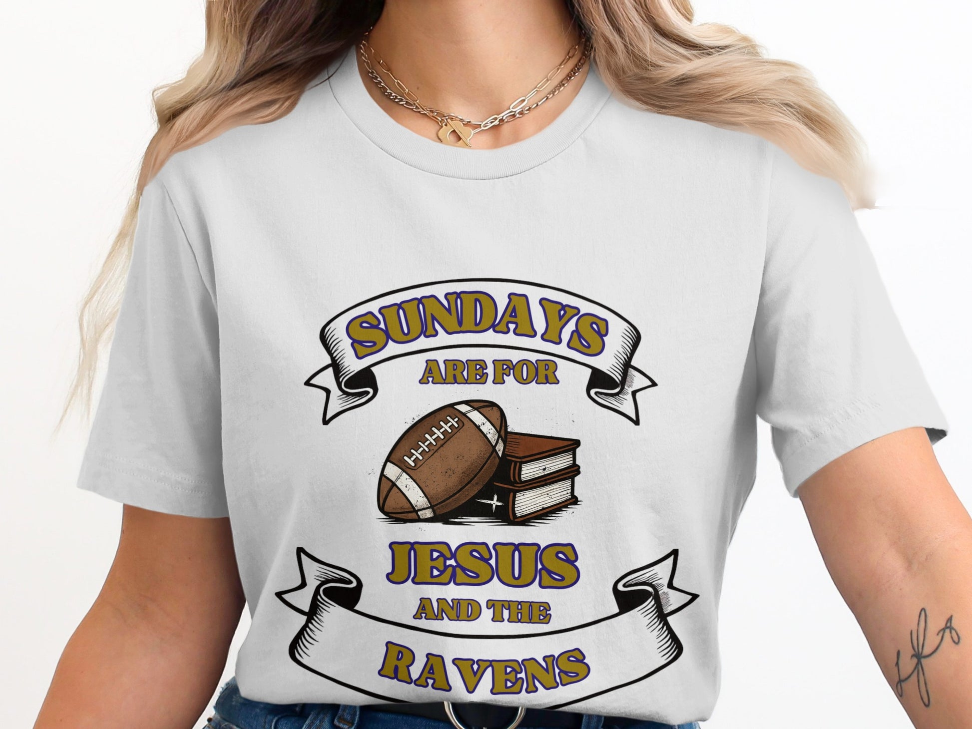 Sundays Are For Jesus And The Ravens T-Shirt product type