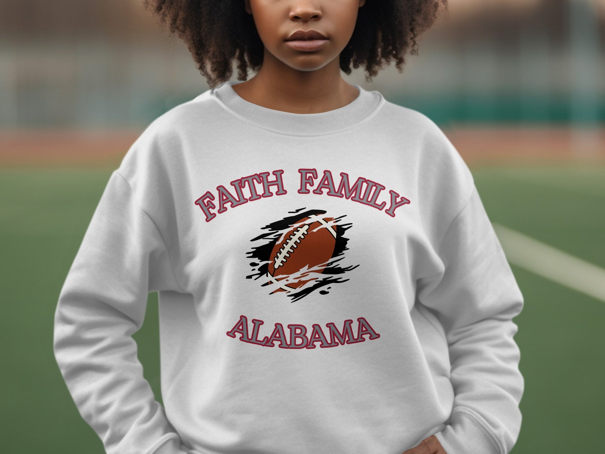 Faith Family Alabama Football Themed Sweatshirt product