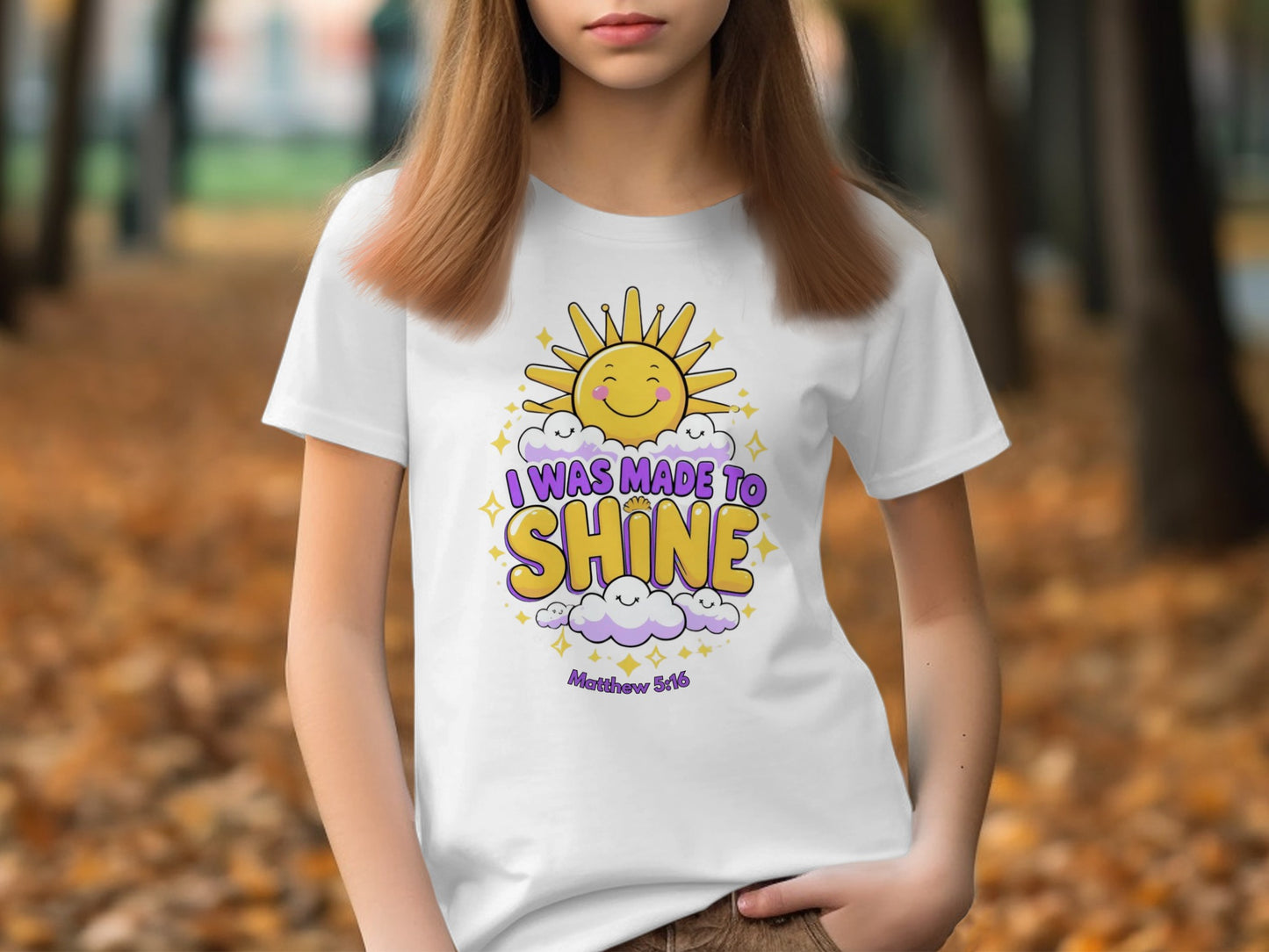 I Was Made to Shine Matthew 5:16 Motivational Shirt