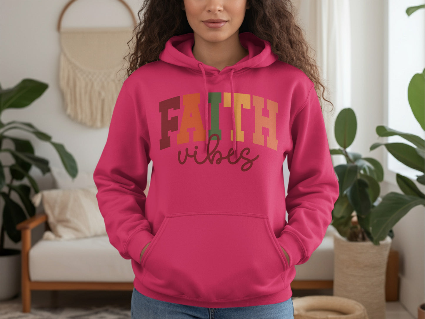 Vibrant Faith Vibes Hoodie for a Stylish Look