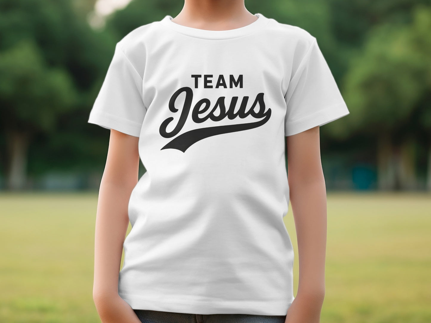 Team Jesus graphic t-shirt for kids and adults