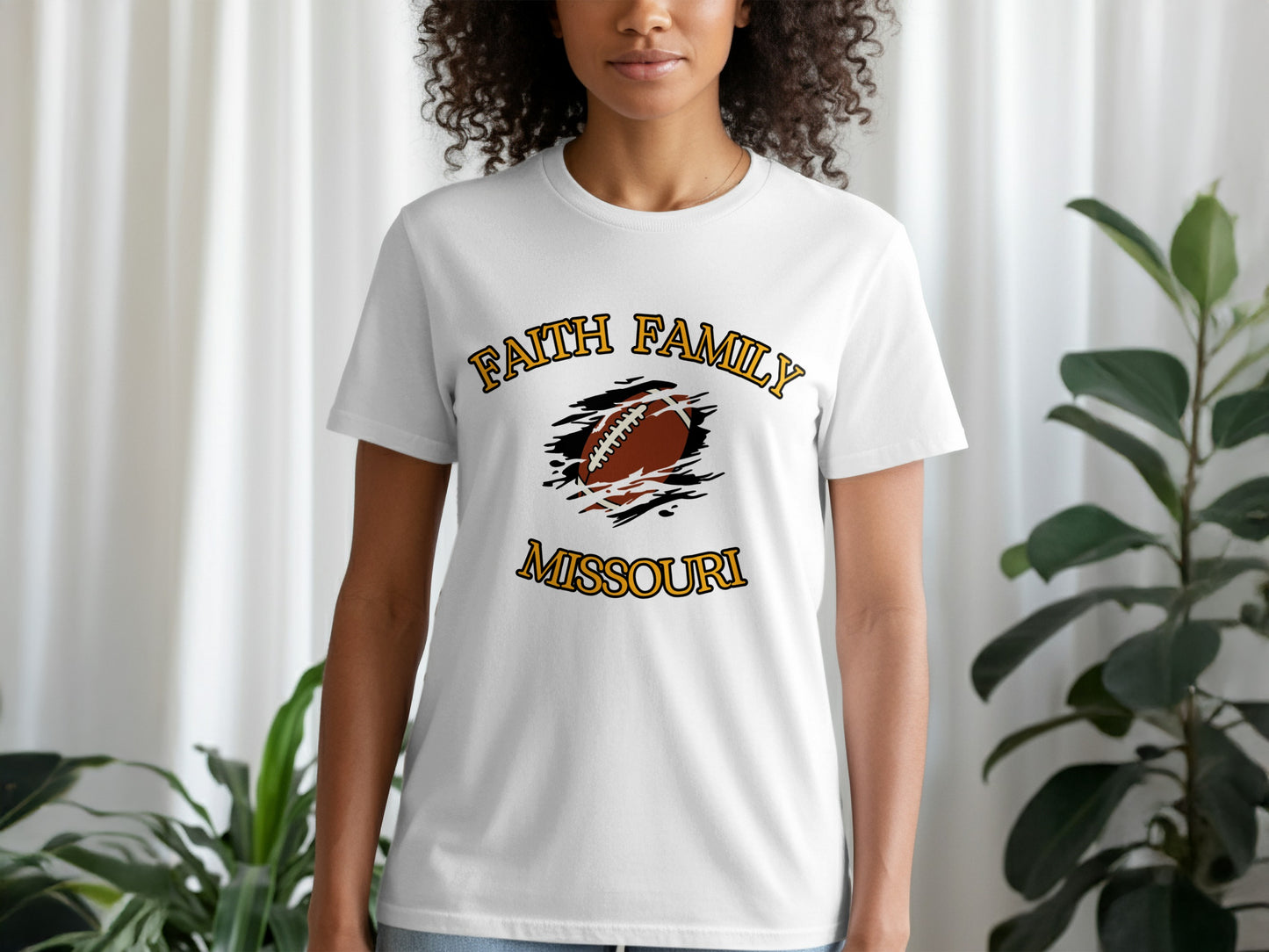 Faith Family Missouri Football Graphic Tee