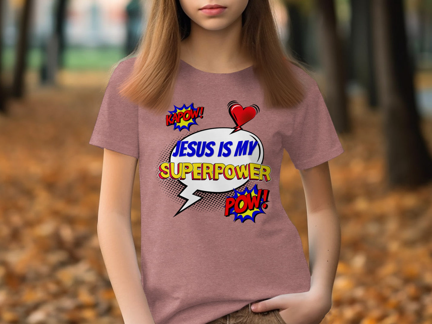 Jesus Is My Superpower Comic Style Women's T-Shirt