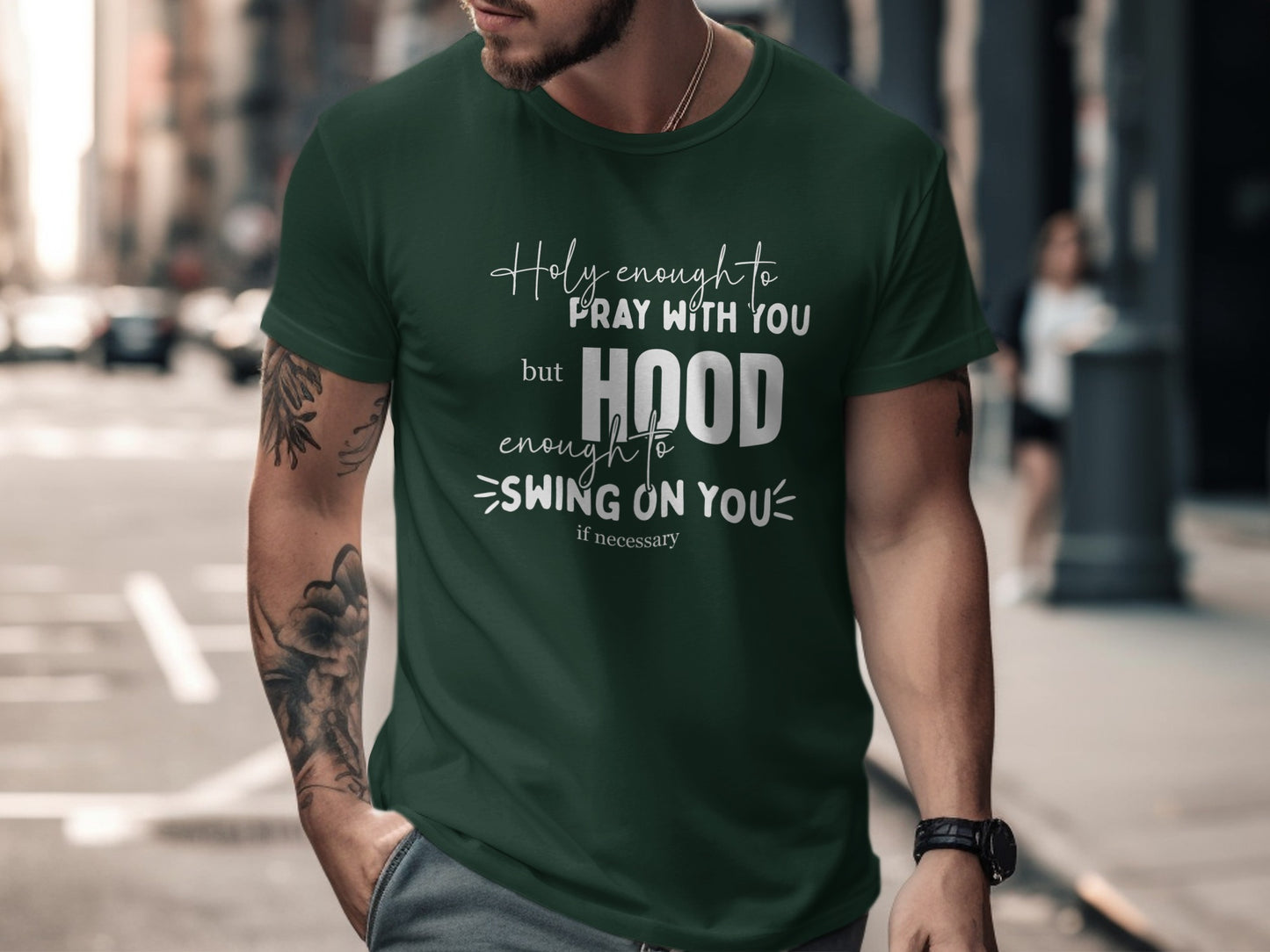 Pray With You Hood Enough to Swing T-shirt product