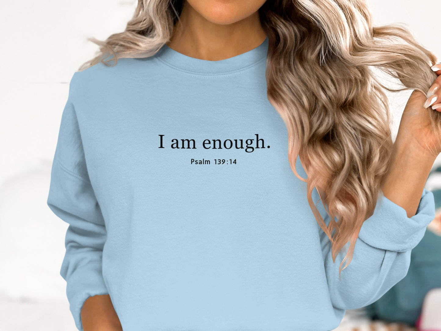 I am enough Psalm 139 14 motivational sweater product