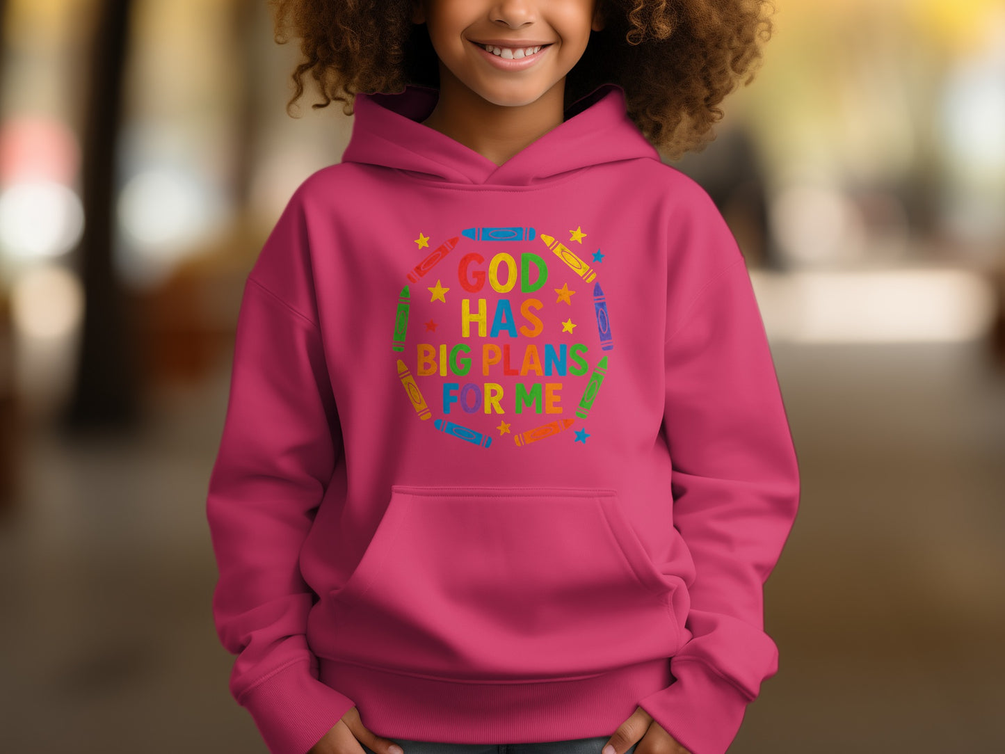 God Has Big Plans for Me Colorful Hoodie