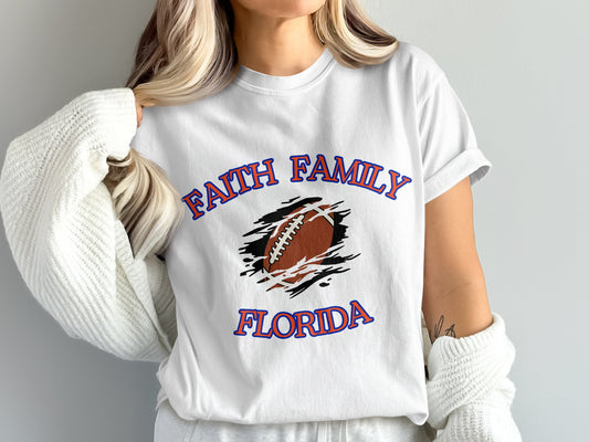 Faith Family Florida Football Graphic Tee