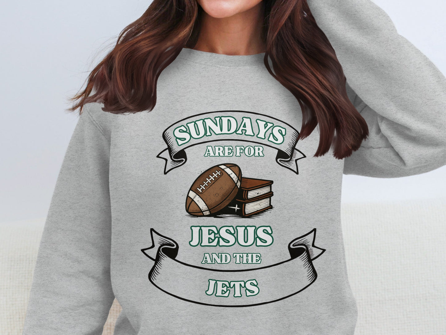 Sundays Are For Jesus And The Jets sweatshirt product type