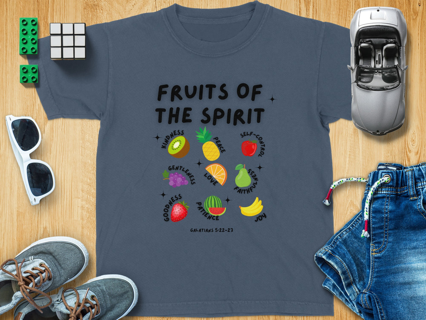 Fruits of the Spirit Bible Verse Themed Shirt