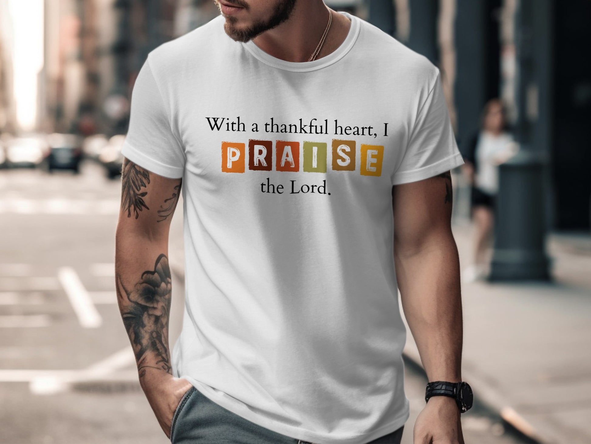 With a Thankful Heart I Praise the Lord Shirt