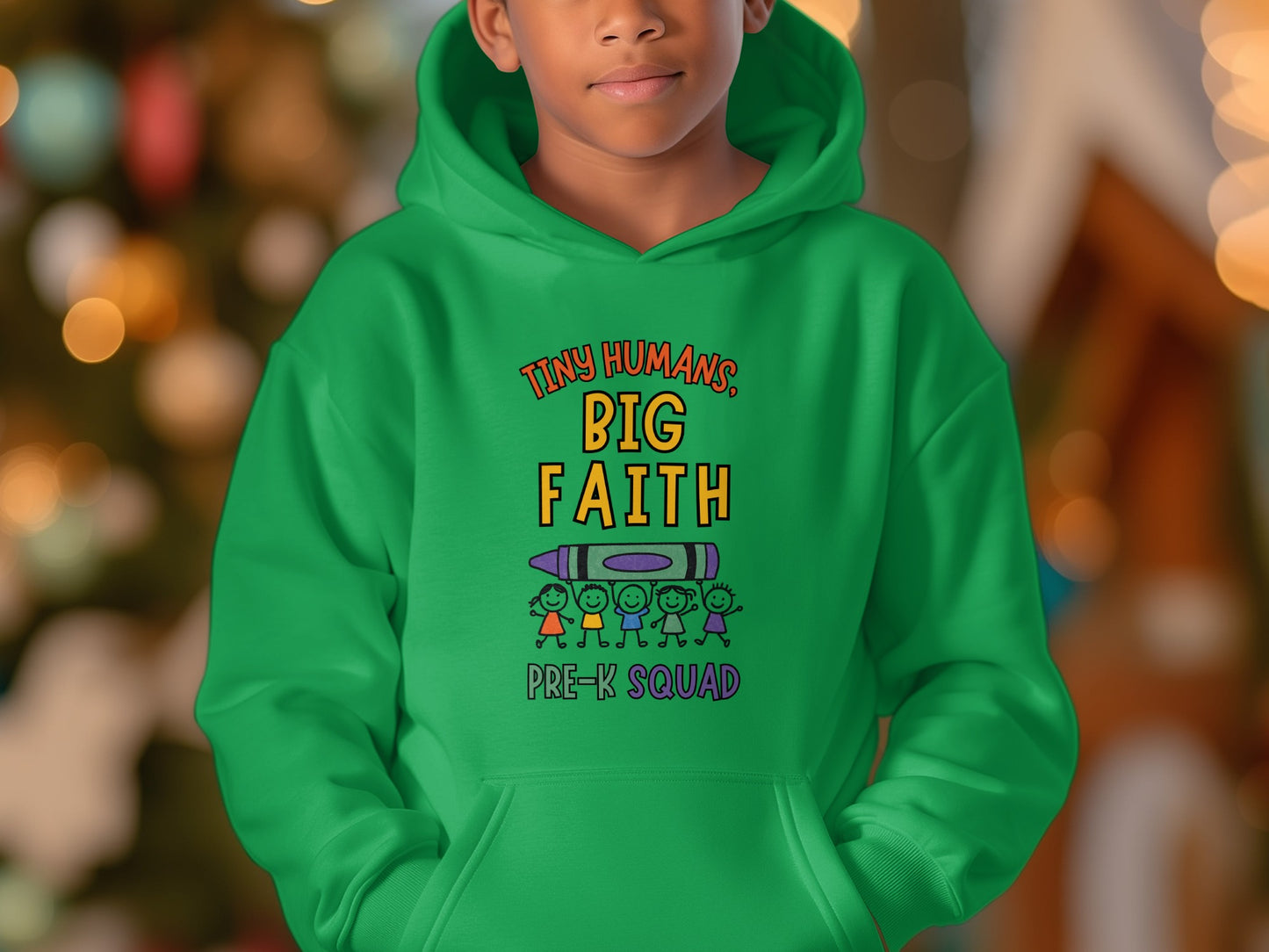 Tiny Humans Big Faith Pre-K Squad Hoodie