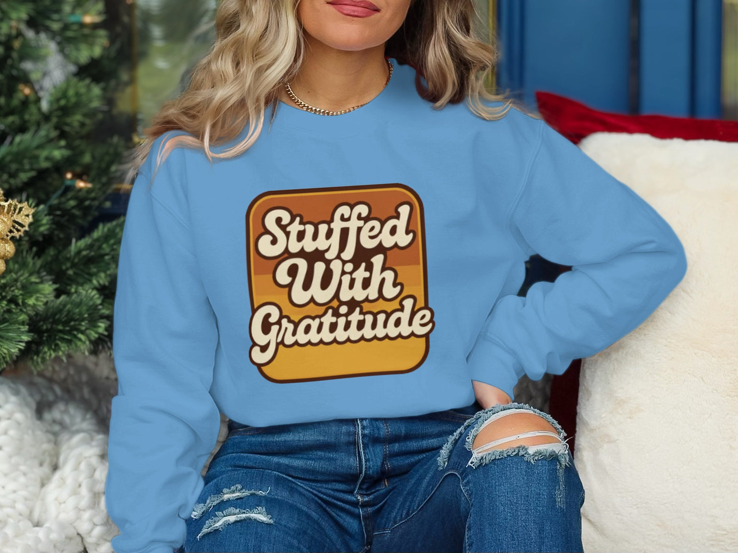 Stuffed With Gratitude Graphic Sweatshirt