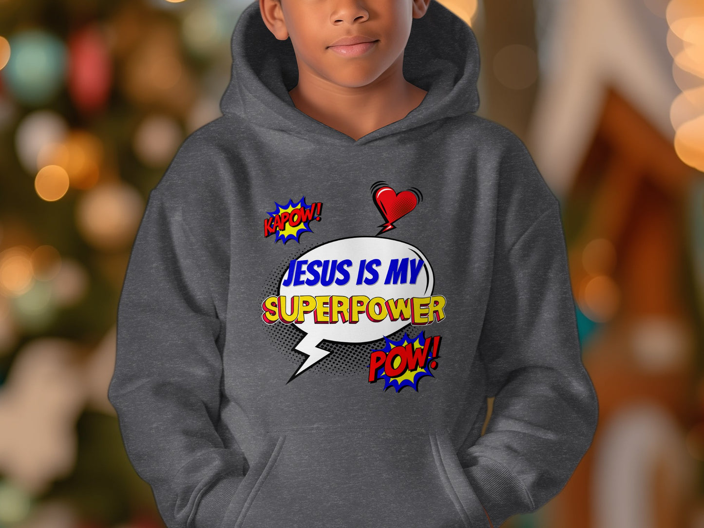 Jesus Is My Superpower Colorful Hoodie