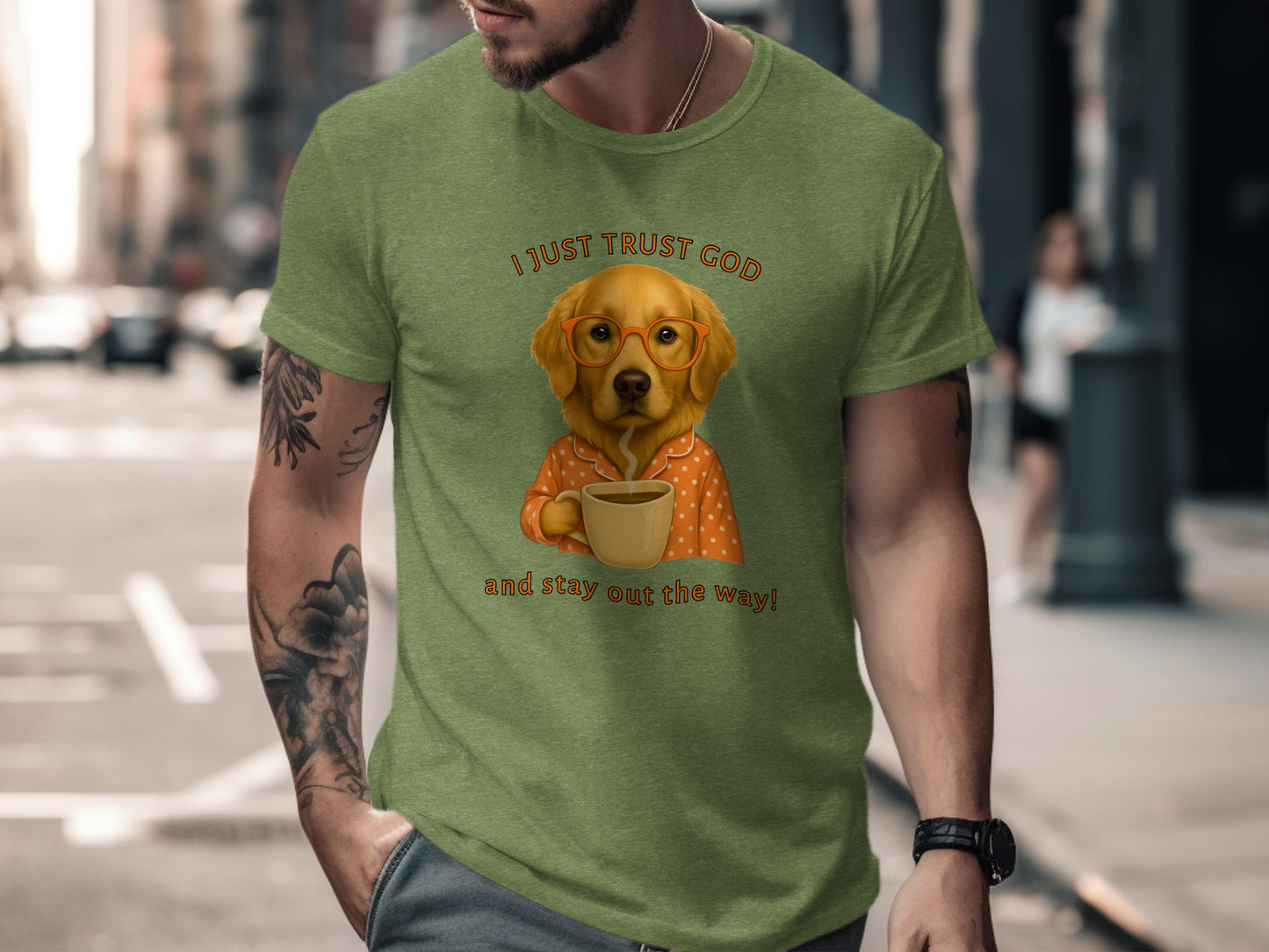 I Just Trust God And Stay Out The Way Graphic Tee