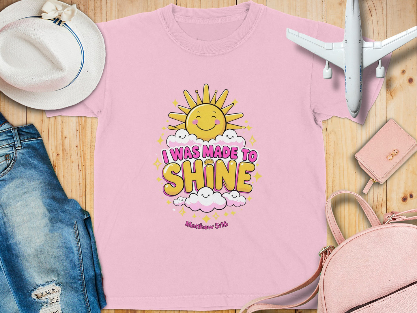 I Was Made To Shine Matthew 5:16 Inspirational Shirt
