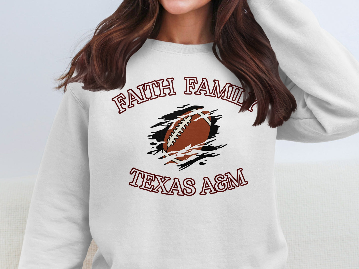 Faith Family Texas A&M Football Sweatshirt product