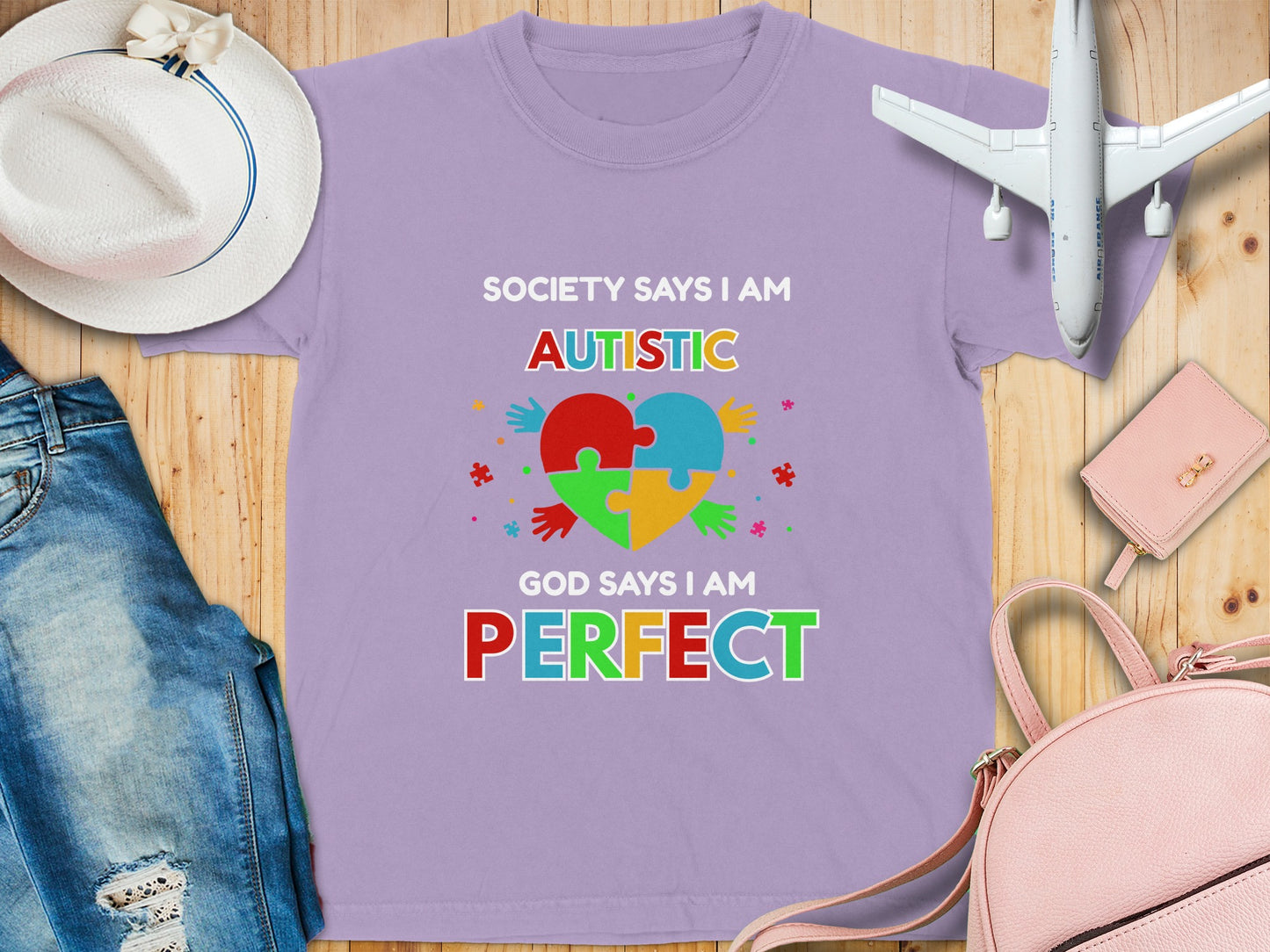 Society Says I Am Autistic God Says I Am Perfect T-Shirt