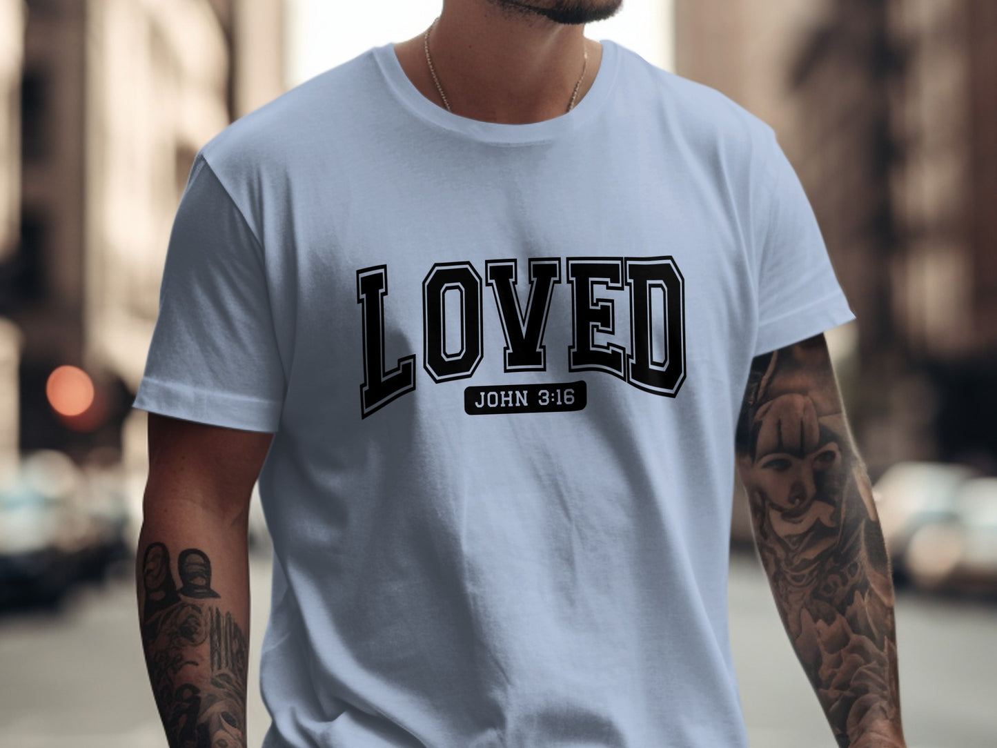 LOVED John 3:16 Inspirational Graphic T-Shirt