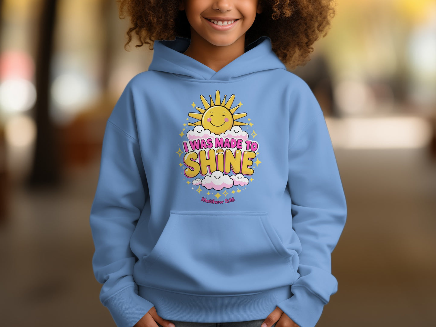 I Was Made To Shine Cute Toddler Hoodie