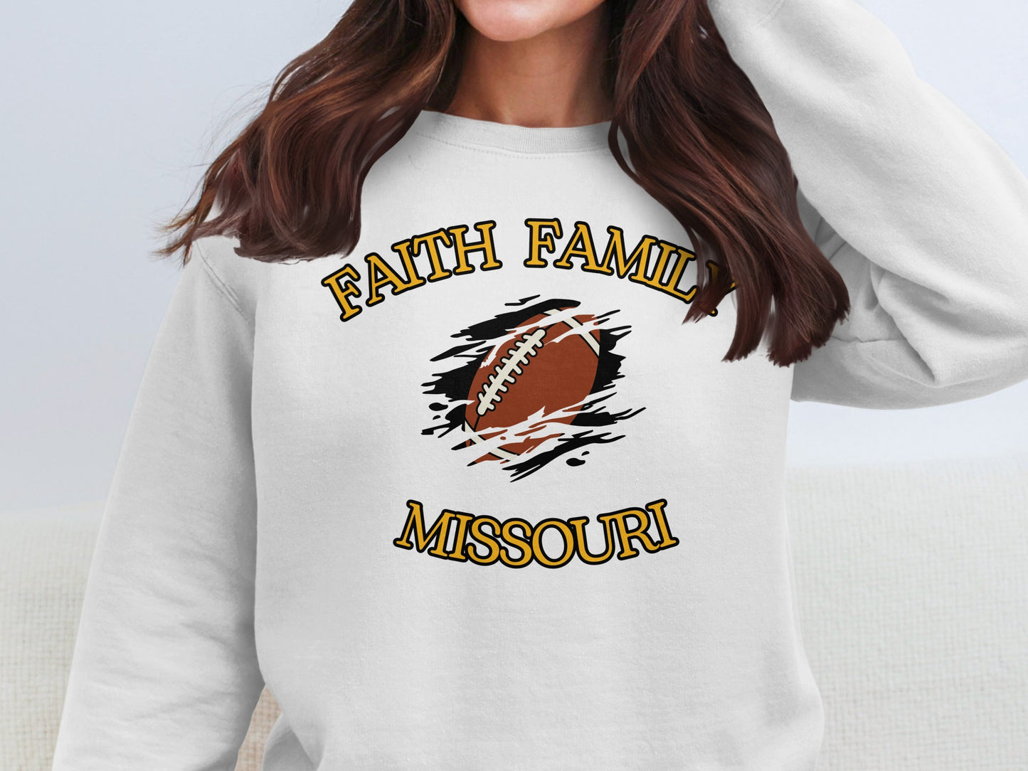 Faith Family Football Missouri Sweatshirt product type
