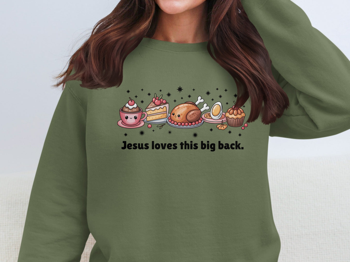 Jesus Loves This Big Back Sweatshirt Product