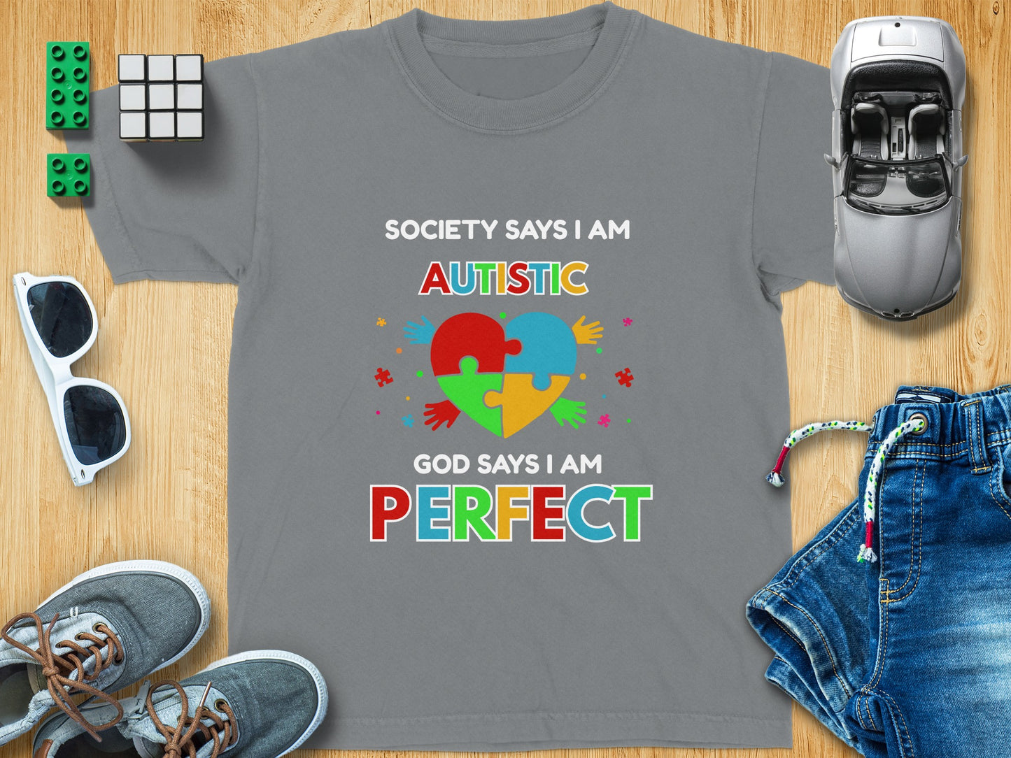 Society Says I Am Autistic God Says Perfect Shirt