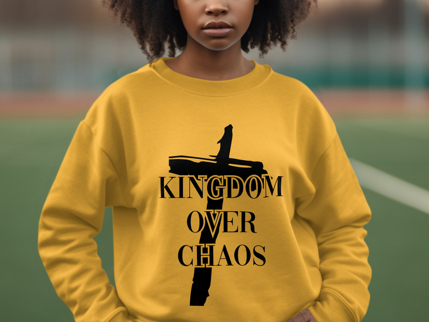 Kingdom Over Chaos Printed Sweatshirt