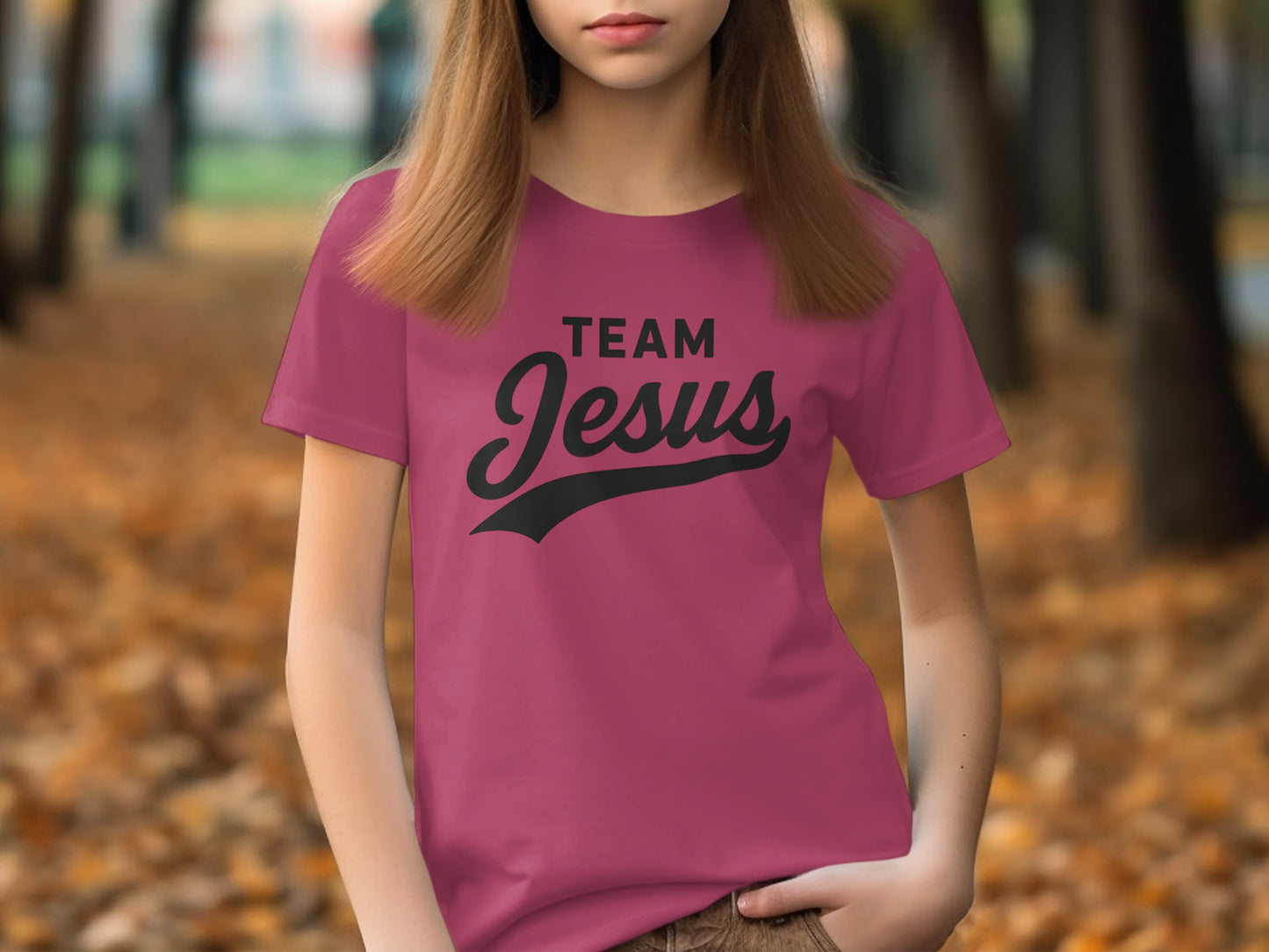 Team Jesus Graphic T-shirt Ideal for Casual Wear