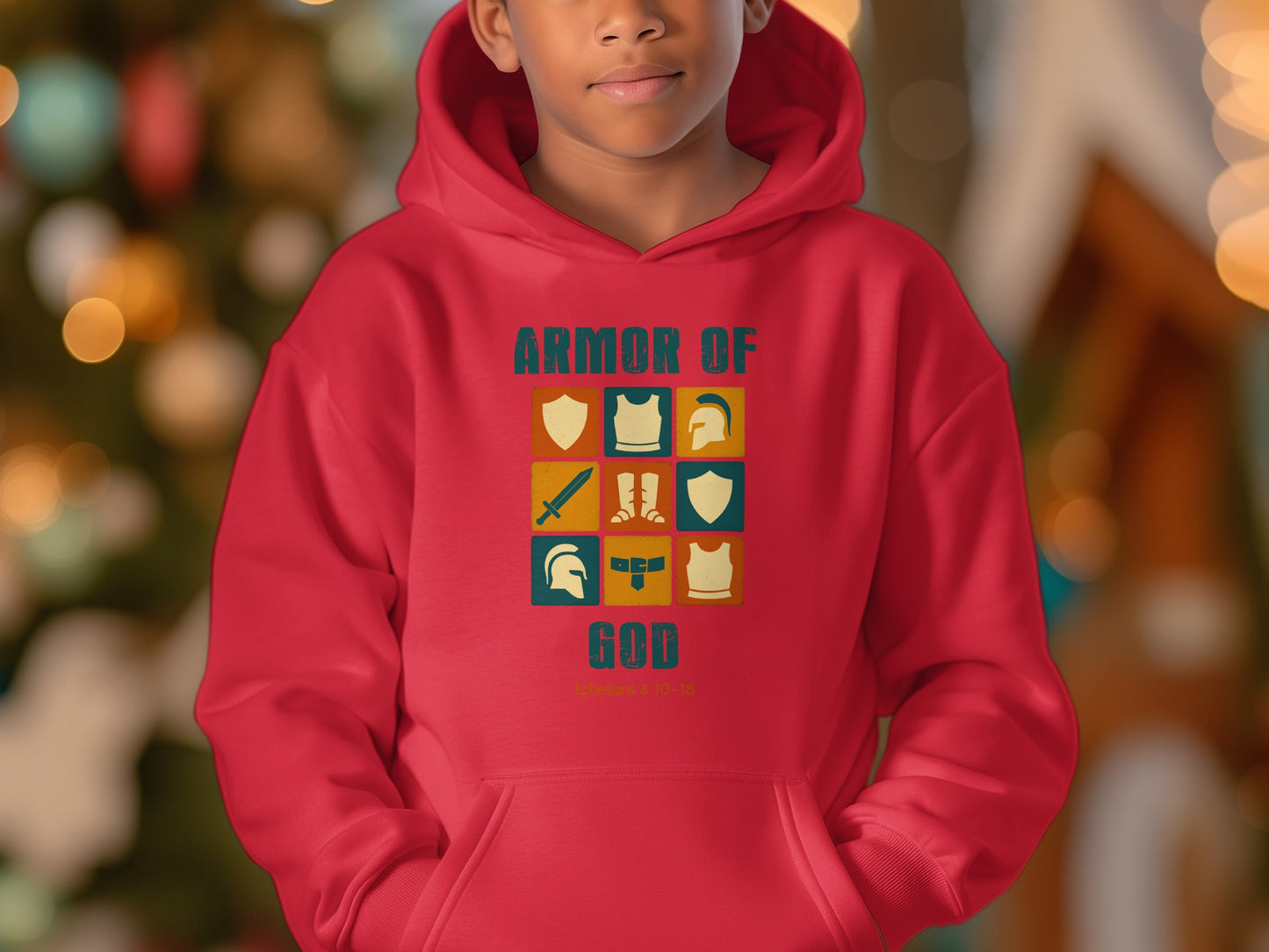 Armor of God Design Red Hoodie product