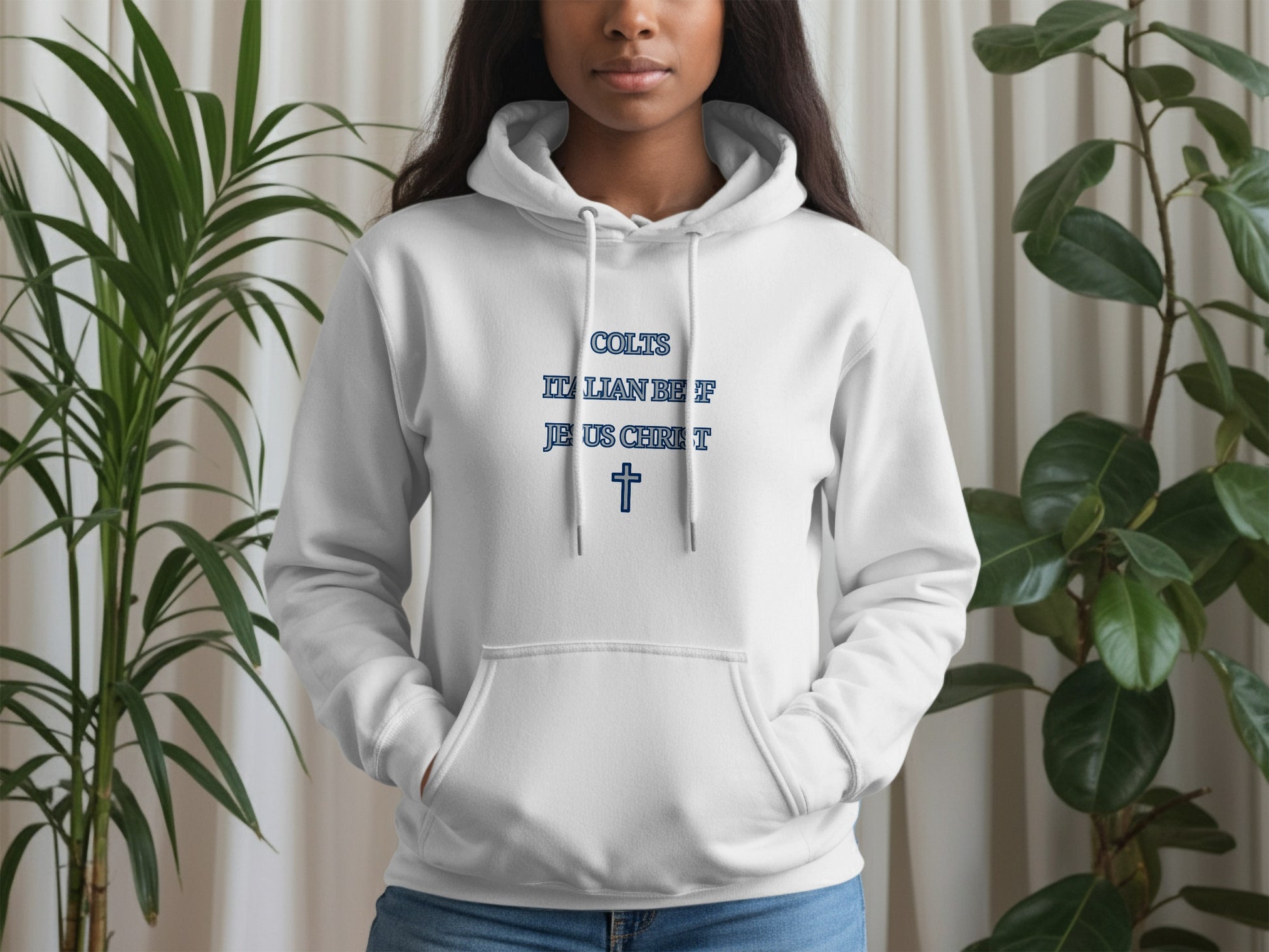 Inspiring Religious Quote Cross Graphic Hoodie product