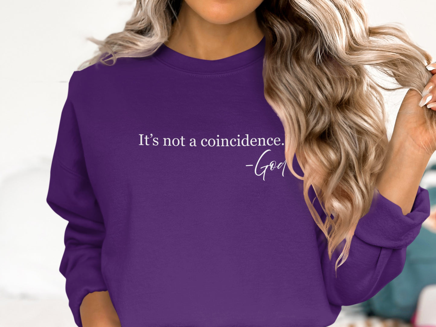 Inspirational Quote Purple Sweatshirt product