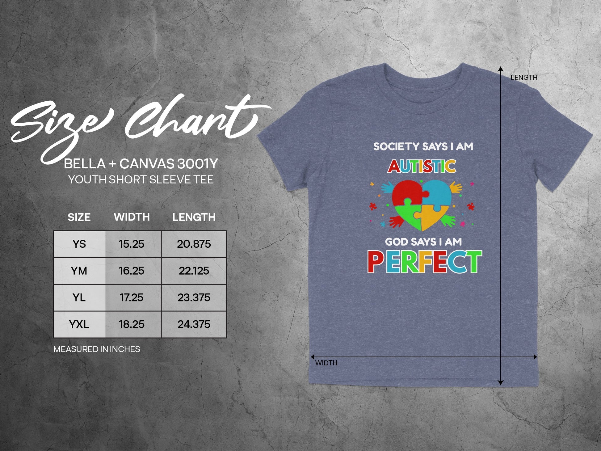 Society Says I Am Autistic God Says I Am Perfect Tee