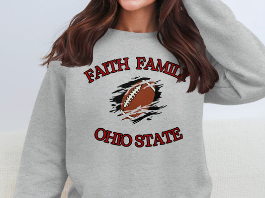 Faith Family Ohio State Football Sweatshirt product type