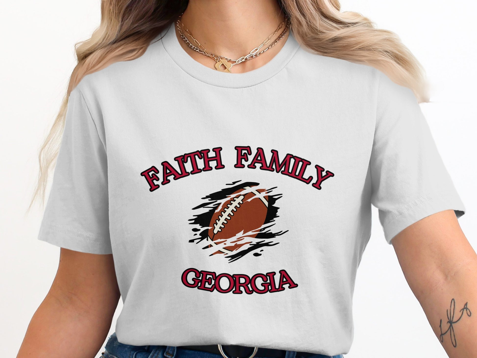 Faith Family Georgia Football Graphic Tee