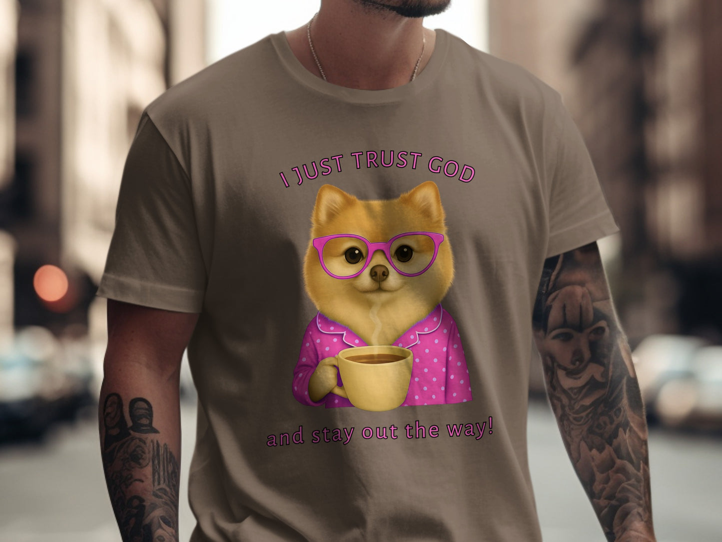 I Just Trust God And Stay Out The Way Shirt