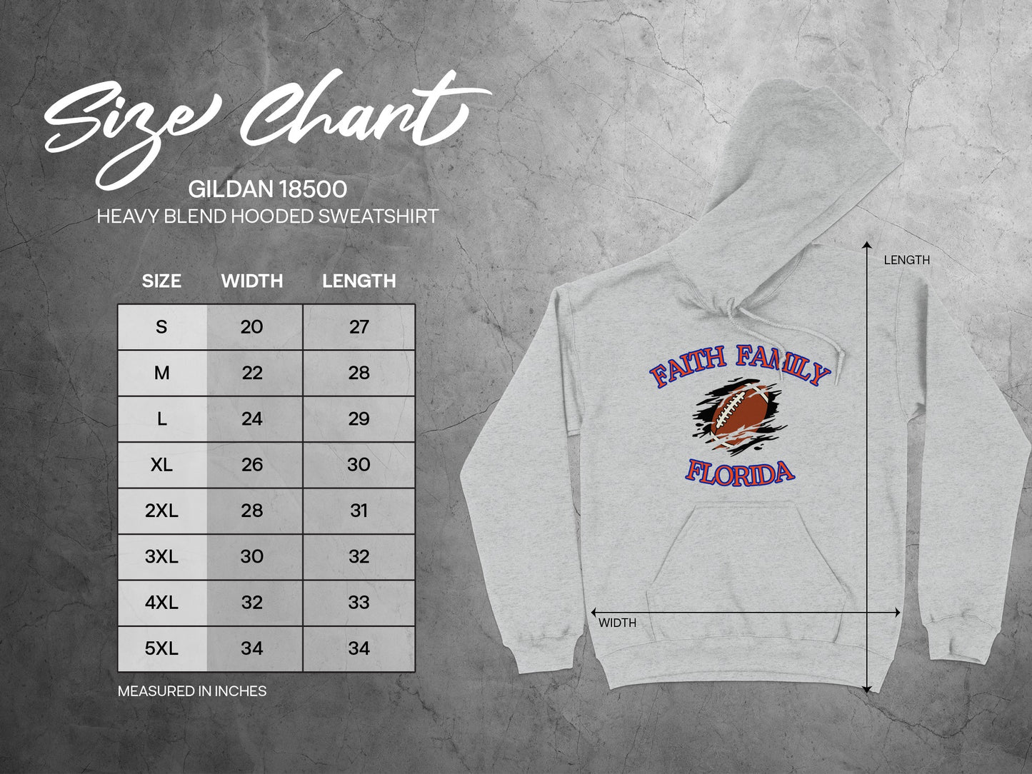 Faith Family Florida Hooded Sweatshirt product