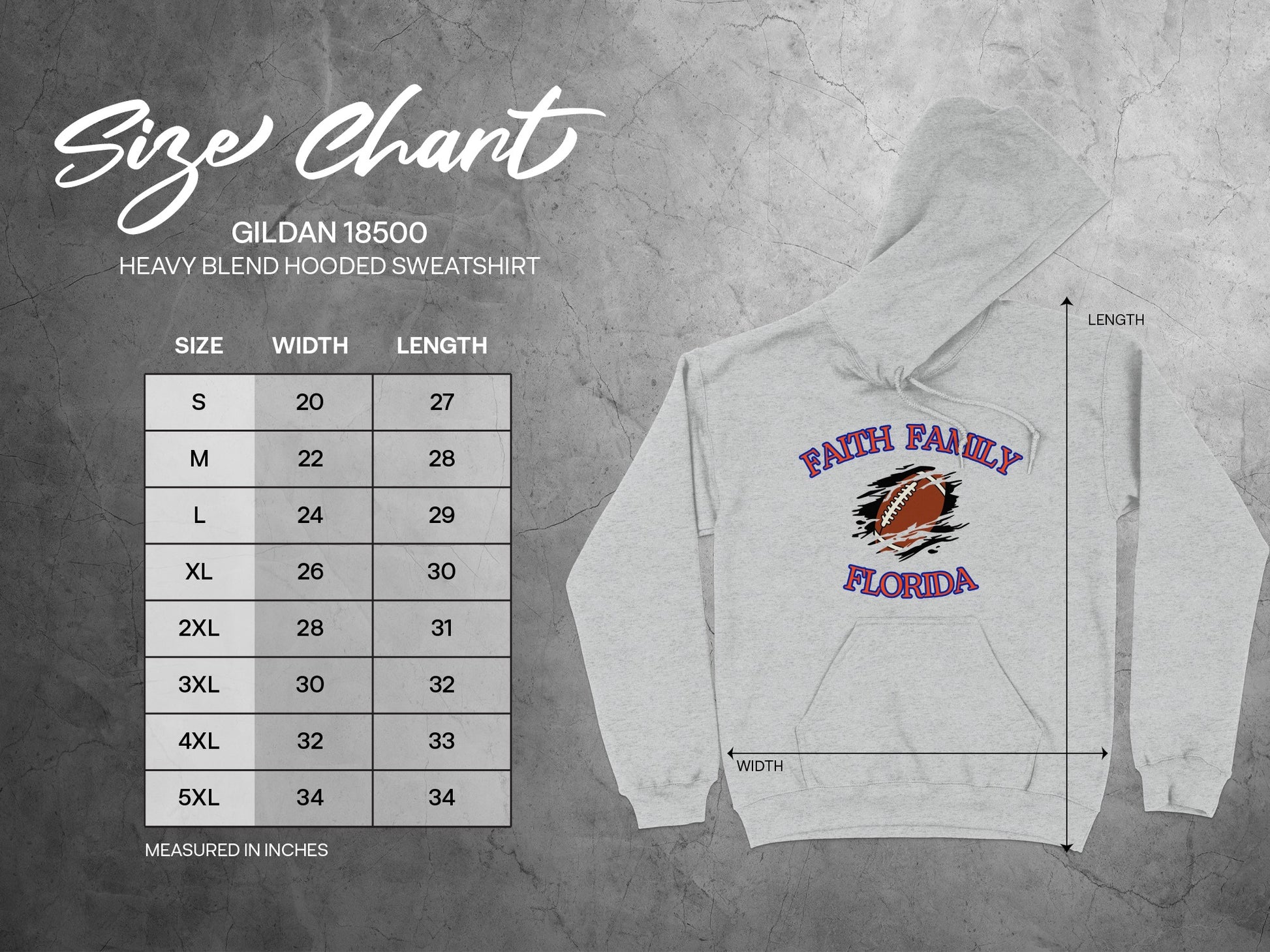 Faith Family Florida Hooded Sweatshirt product